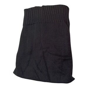 NWT Look By M Rib Knit Snood Neck Gaiter Scarf Black Unisex One Size Accessories